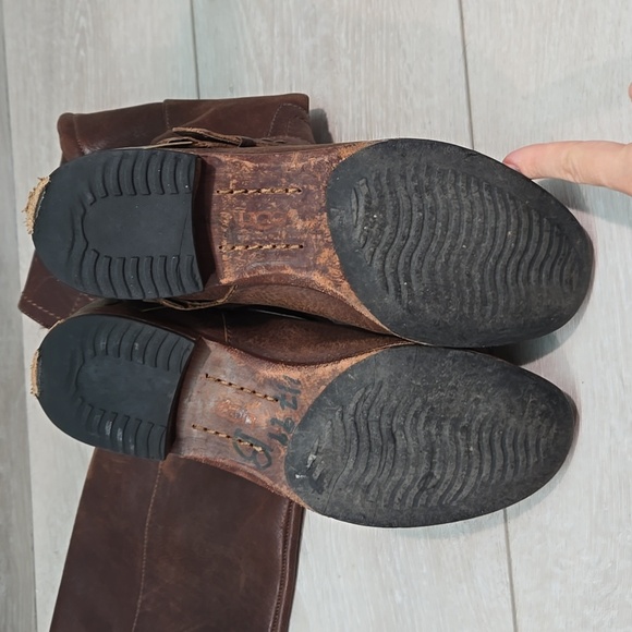 UGG Australia 3184 Women Brown Tall Boots Leather Riding Shoes Sz 7 - Picture 10 of 14